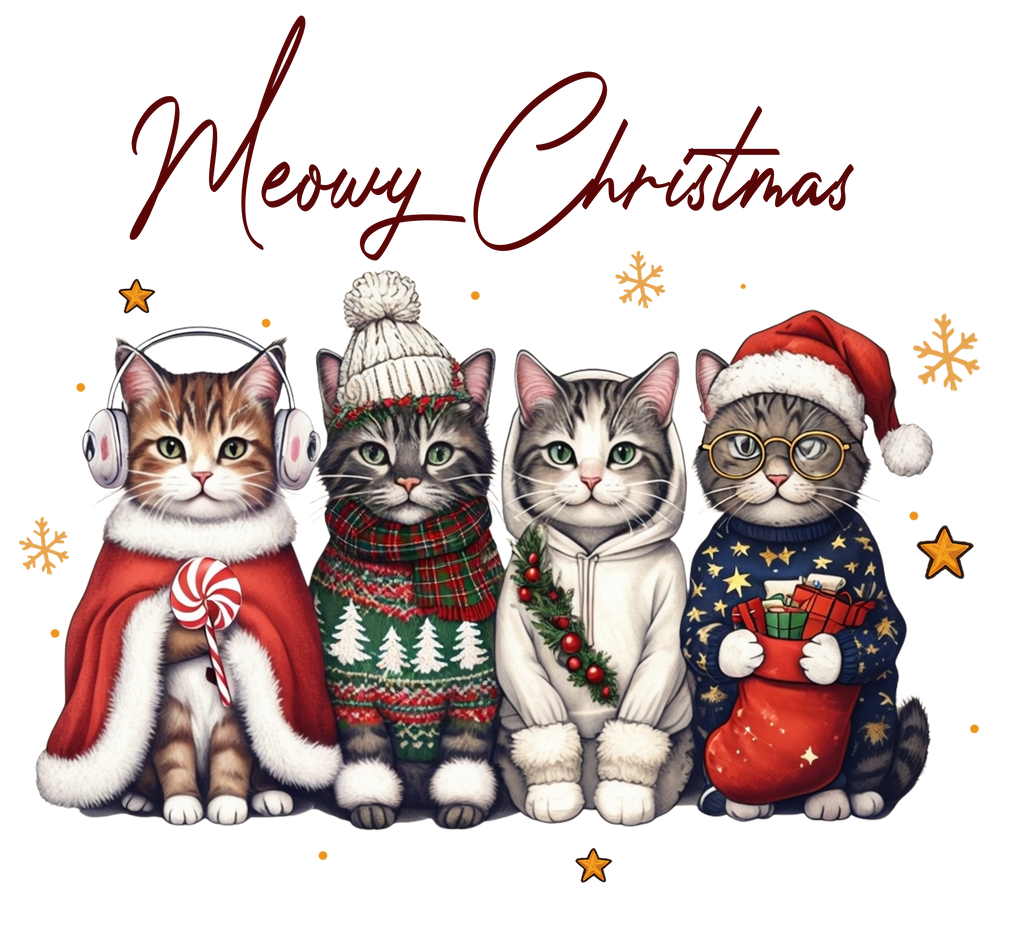 🎄 “Meowy Christmas” Bauble | Festive Cat Lovers Ornament by Armstrelle Studio
